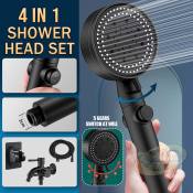 4-in-1 High Pressure Shower Set with Water-Saving Features