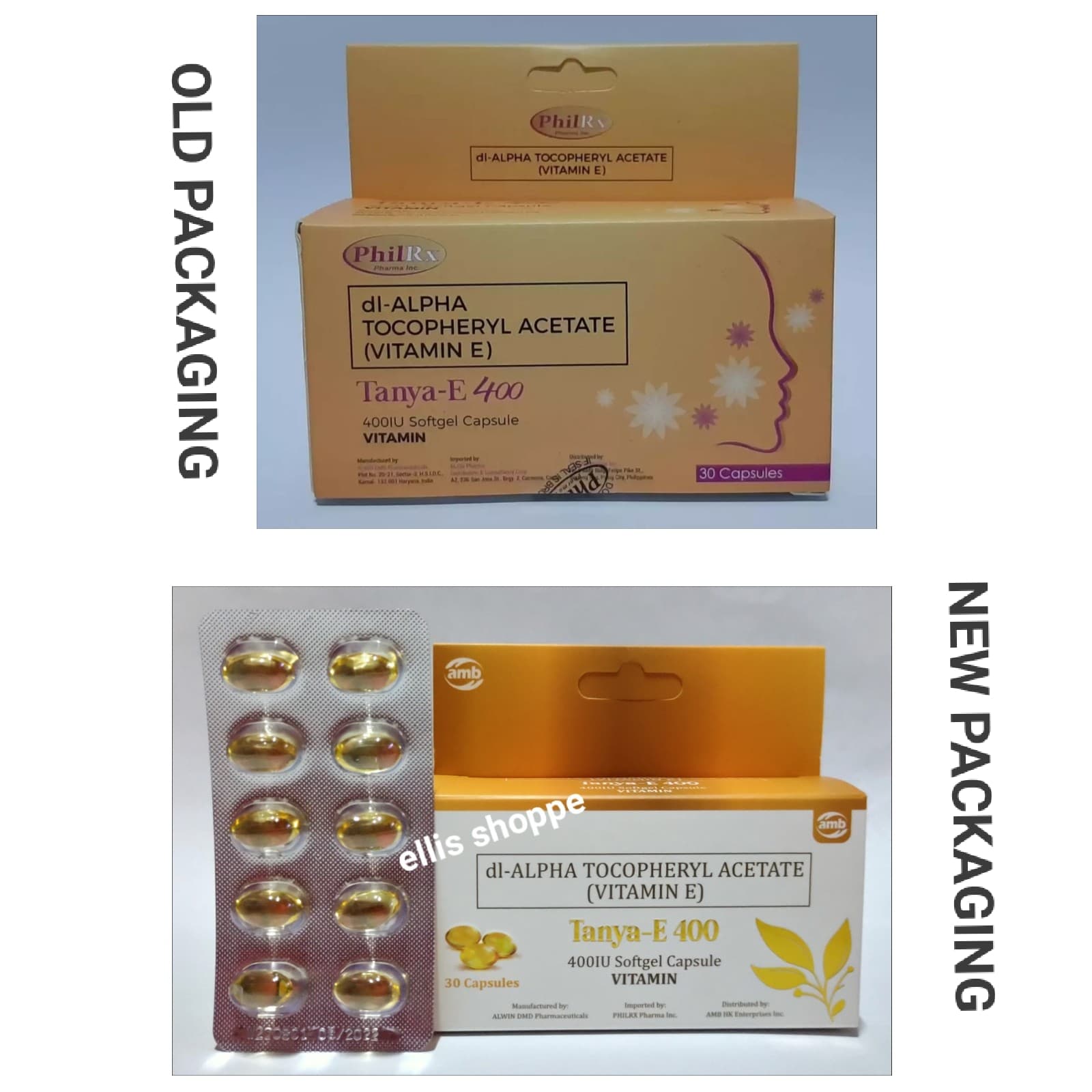 Tanya E Vitamin E 400 I U Box Of 30 Softgel Capsules Lazada Ph