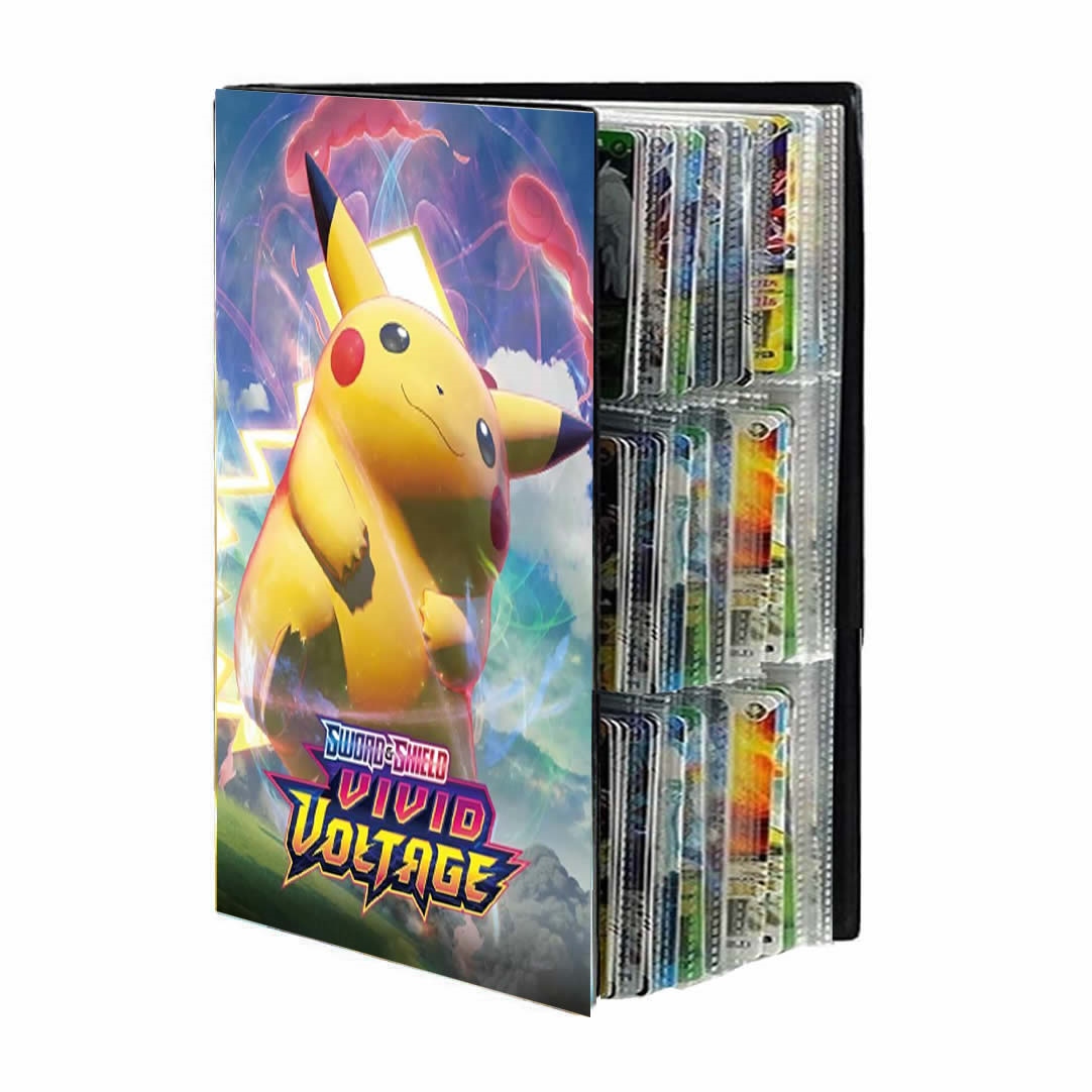 Cht-432pcs Album livre pour carte Pokemon dessin animé carte dossier cartes  de jeu Vmax Gx titulaire Collection chargé liste enfant jouet