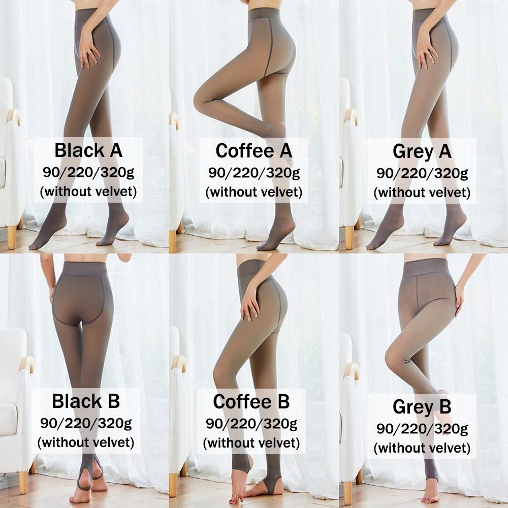 COD+IN STOCK】Thermal Pantyhose Tights Leggings Stockings Perfect Slimming  Legs Fake Translucent Warm Fleece Tights Ladies High Elasticity Tights  Leggings