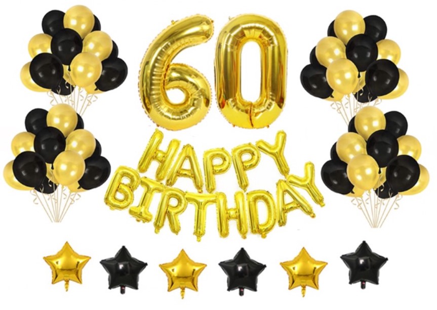 60th Birthday Decorations For Men -Happy Birthday Banner 60 Birthday