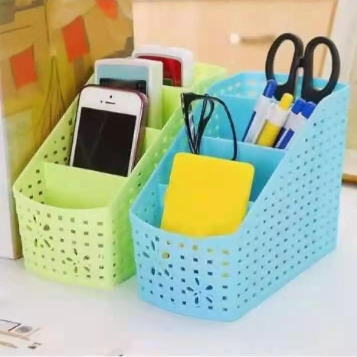 Multi-function PP Case 4-grid Sub-grid Desktop Storage Box Desk Organizer  Pencil Make-Up Cosmetic Holder