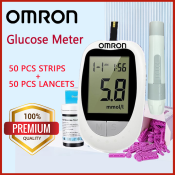 Omron Glucometer Kit with 50 Test Strips and Lancets