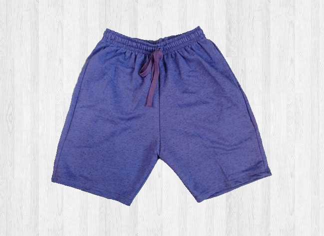 mens purple sweat shorts