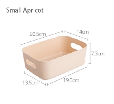 ❤️Desktop Plastic Box Cosmetic Organizing Box Kitchen Storage Box Snack Storage Basket (9)