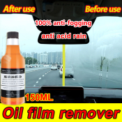 "Clear Vision Car Glass Oil Film Remover and Cleaner"