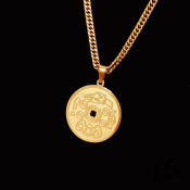 LS&Co Jewelry 18k Gold Plated Lucky Charm Pendant Necklace