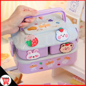 City Goods Kids Lunch Box with Double Grid Layer