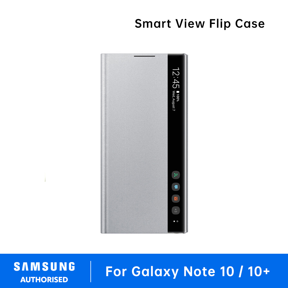 Samsung Galaxy note 10 / 10+ Smart View Flip Case LED Cover S-View Case Window Flip Case Cover Smart leather case Smart Chip View Leather Flip Cover - Image 4