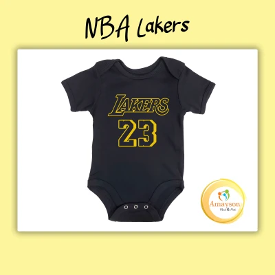 Amayson NBA Lakers basketball team jersey baby onesie (3)