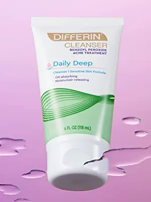 best face wash with differin