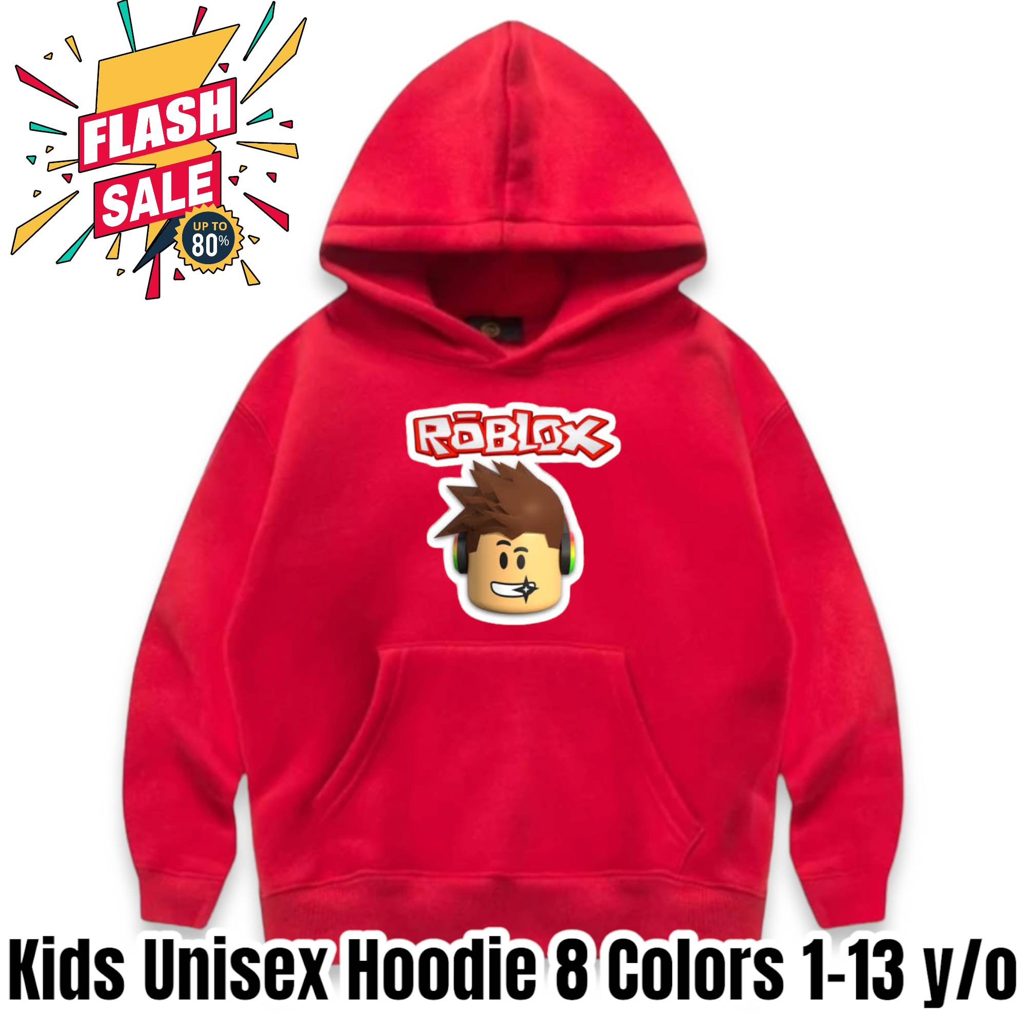 kids hoodie jacket ROBLOX 1-15 years old for boys girls sweat shirt pull  over sweatshirt hoodies korean unisex trendy tiktok fashion ootd shirt  tshirt pullover hood tank top sando muscle tee cotton