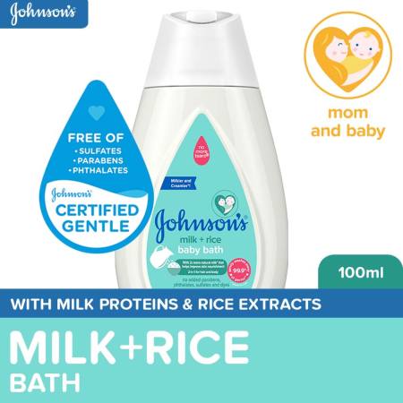 Johnson's Milk + Rice Baby Bath 100ml - Baby Wash