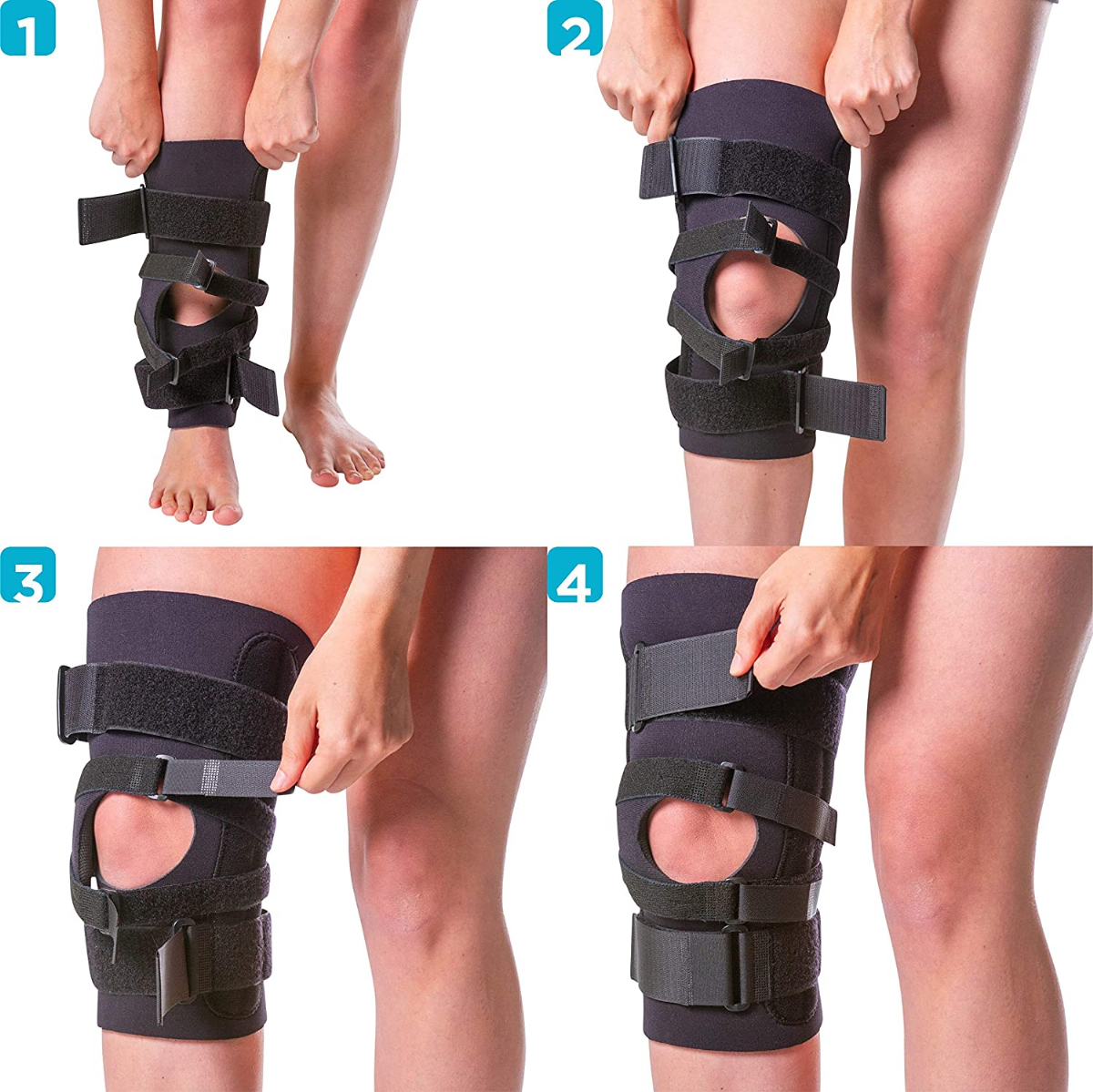 BraceAbility J Patella Knee Brace - Lateral Patellar Stabilizer