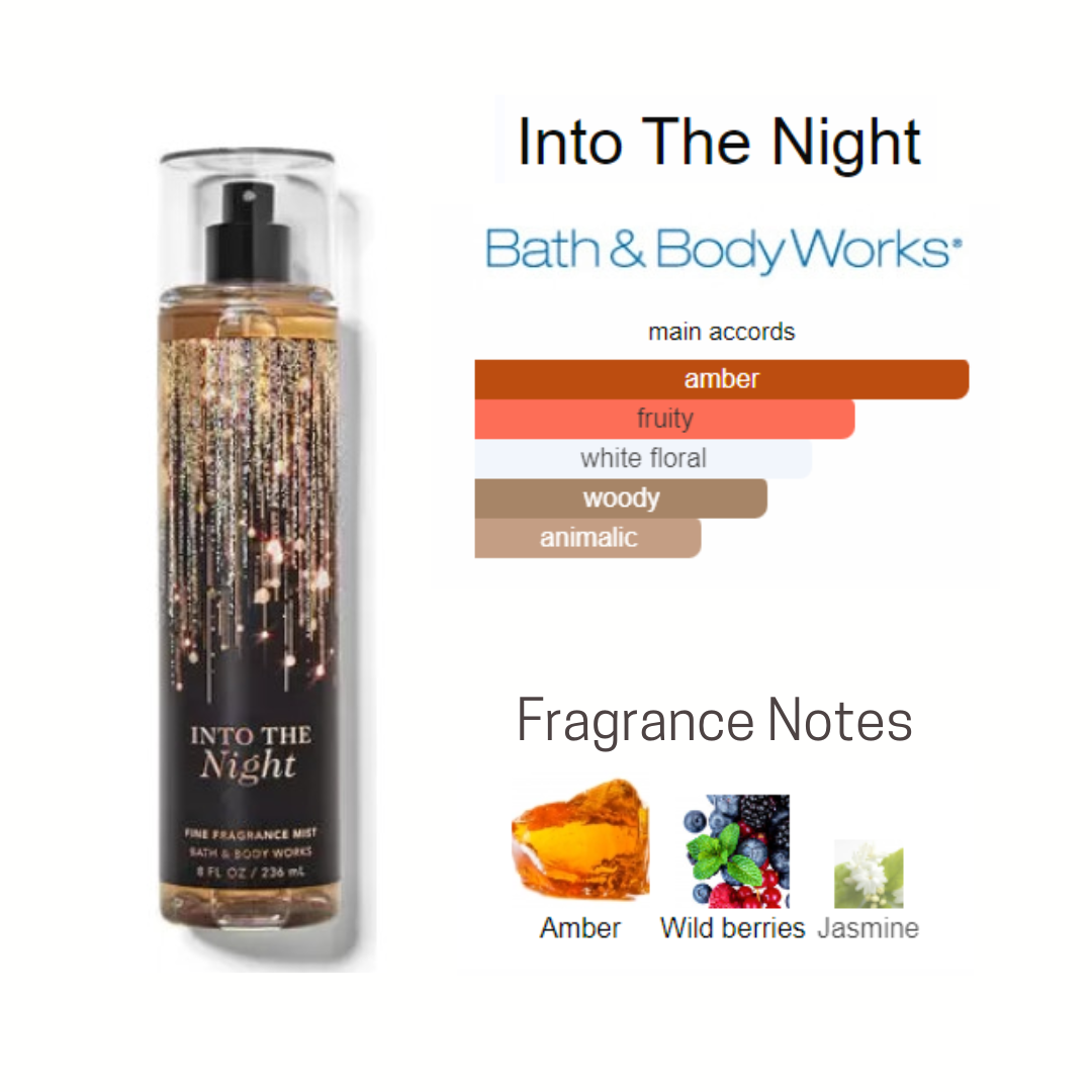 Into The Night Fine Fragrance Mist by Bath Body Work in Various