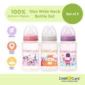 Child Care 12oz Wide-neck Printed Baby Feeding Bottle - Child Care