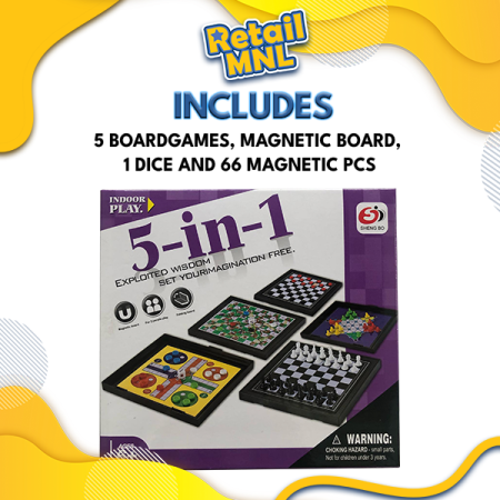 Retailmnl Classic Board Games - Snakes & Ladders, Chess, and more