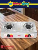 ELE.SGS235s Stainless Steel Double Burner Gas Stove with Ignition