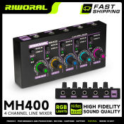 Riworal MH400 Ultra Compact 4-Channel Audio Mixer