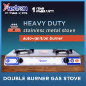 Astron Heavy Duty Double Burner Gas Stove
