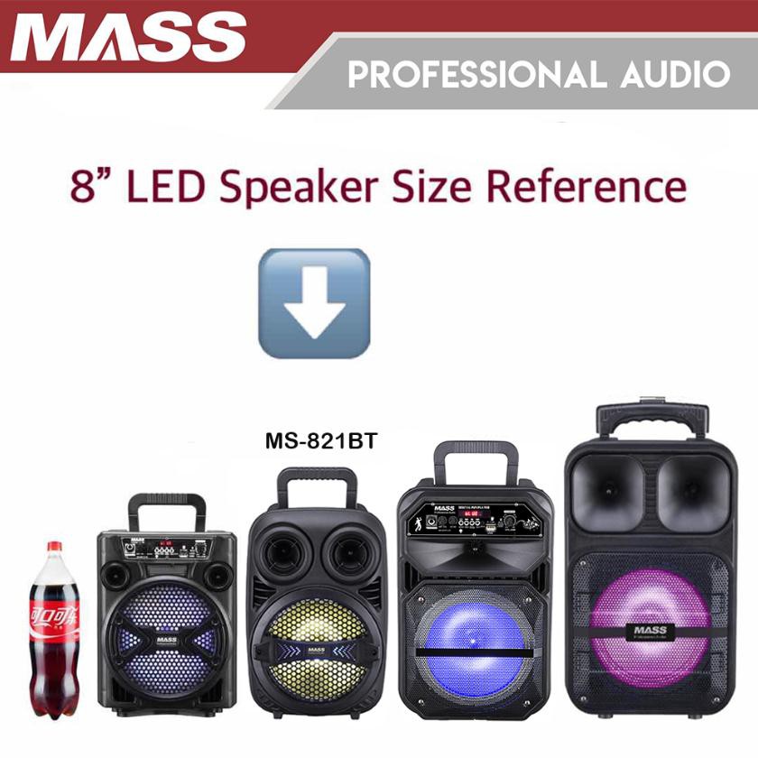 mass 8 led party speaker