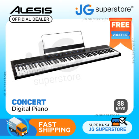 Alesis Concert 88 Key Digital Piano Bundle with Sustain Pedal