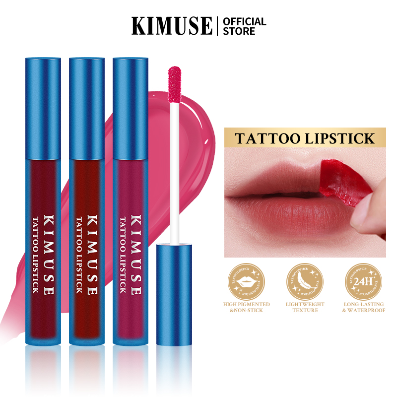 Discount on KIMUSE  shoes - SKU: KIMUSE Peel Off Lip Stain Tattoo Lipstick Long-lasting and Waterproof Peel Off Pink Lip Tint Make Up