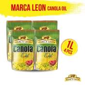 QUATRO PACK FREE SHIPPING Marca Leon Canola Oil 1L Pouch