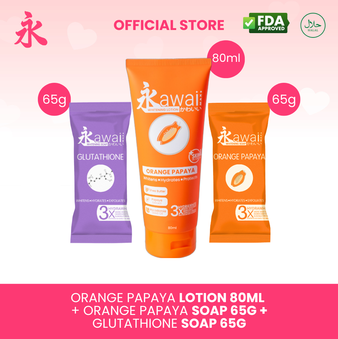 Kawaii Max Glutathione Whitening Soap 90g Premium Anti-Acne Brightening Soap  Halal Exfoliating Moisturizing Soap Gentle Formula Anti-Aging Soap - Lazada  | Lazada PH