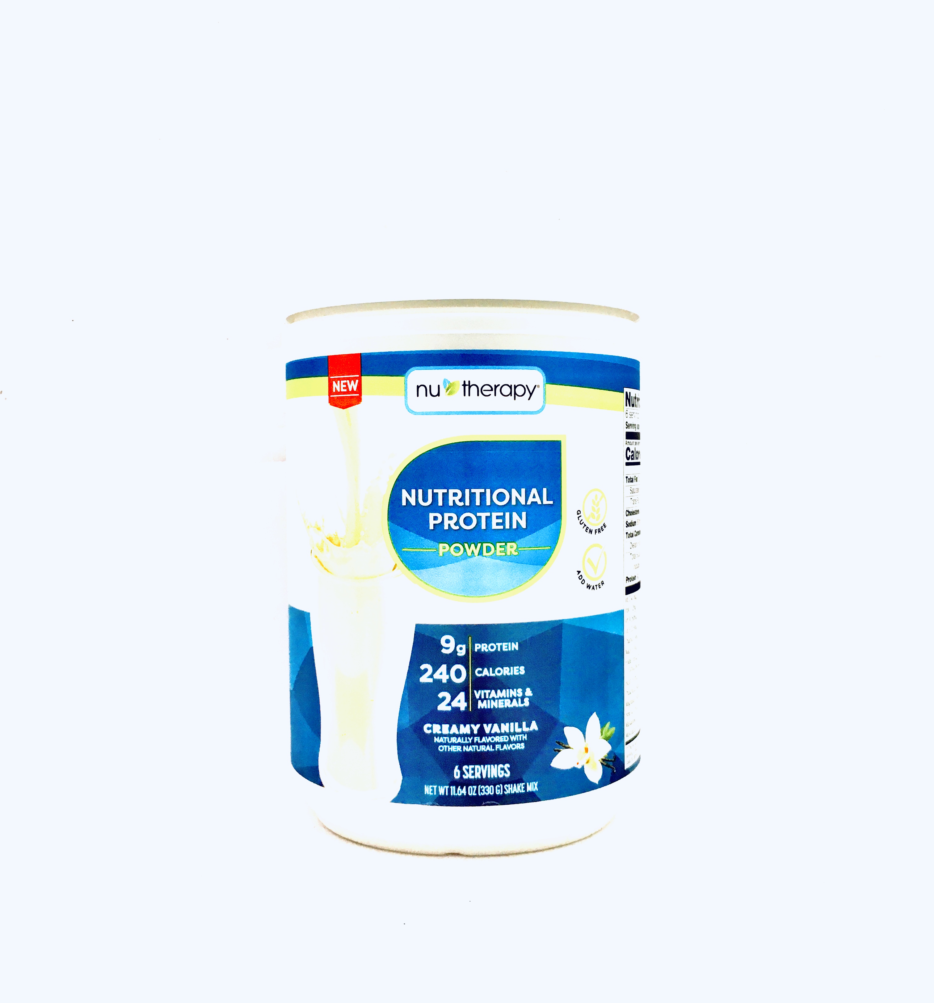 Nu-Therapy nutritional protein Powder, Creamy vanilla protein shake mix