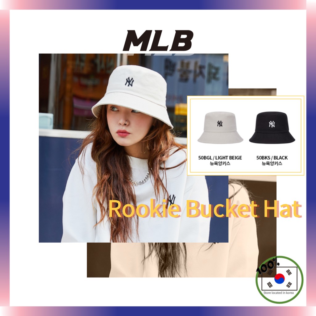MLB KOREA 22FW Symbol Fleece Reversible Bucket Hat - White (2Colors)