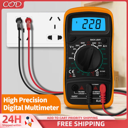 Intelligent Multimeter Tester with Voltmeter and Buzzer (XL830L/DT830D)