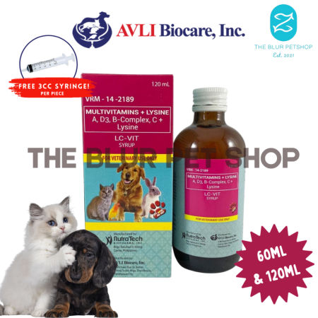 LC Vit Multivitamins Syrup for Pets, Dogs, and Cats