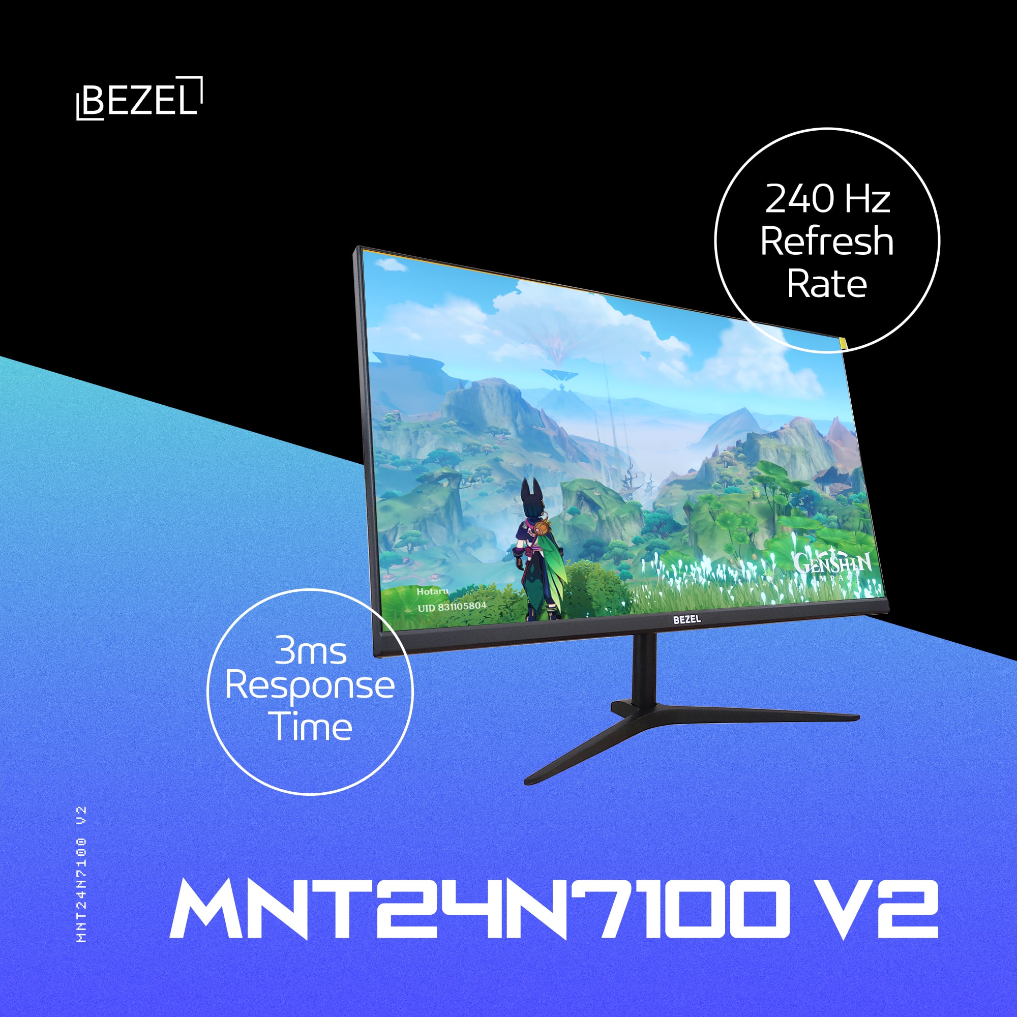 bezel 240hz monitor