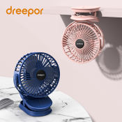 Dreepor Clip Fan - Portable 720° Adjustable USB Fan