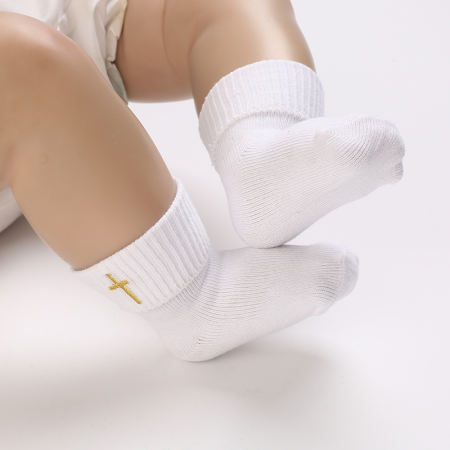 Cotton Baptist Socks for Newborns - Unisex, High Quality