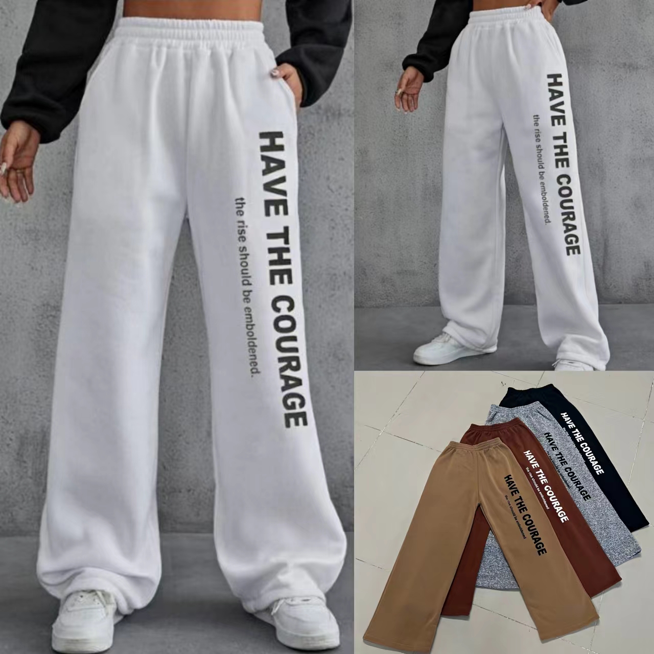 Buy Sweat Pants For Women High Waist Baggy online