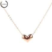 Gold Plated Heart Necklace with Valentine's Pendant by A.one