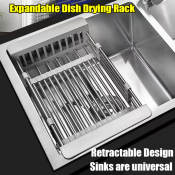 Expandable Stainless Steel Sink Drainer by 