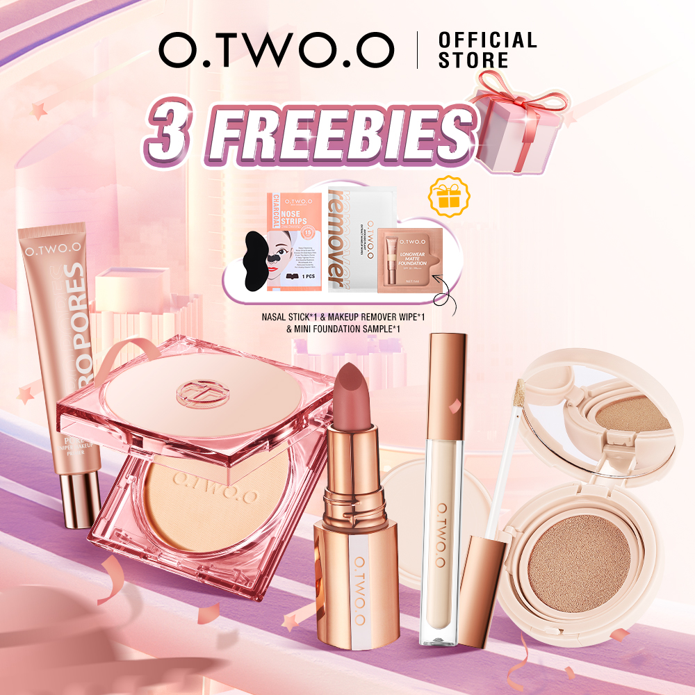 Discount on O.TWO.O  shoes - SKU: O.TWO.O Face Makeup Set 24HR Lipstick High-Coverage Concealer Air Cushion Cream Lightweight Pressed 