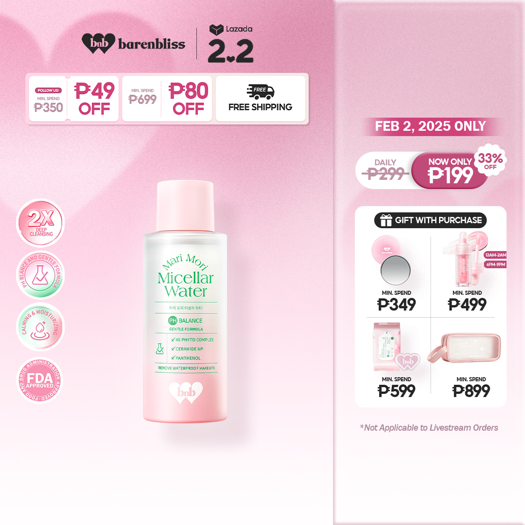 Discount on Barenbliss  shoes - SKU: Barenbliss Bnb Mari Mori Micellar Water | Makeup Remover | Calming | Moisturizing