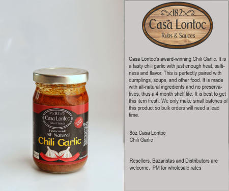 Casa Lontoc Chili Garlic Oil 8oz - 236ml
