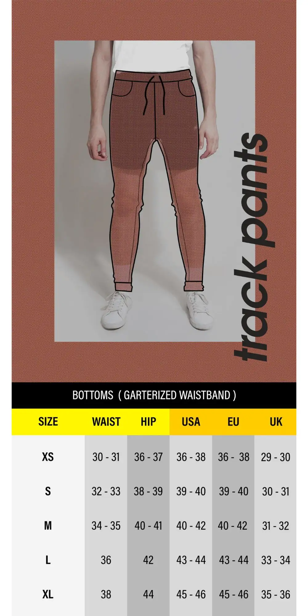 mid rise track pants