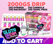 Glutax 2000GS White Drip Set: 10 Vials by Gluta Dream