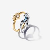 2023 Pandoras 925 Silver Shine Rising Sun Ring Gold Girl