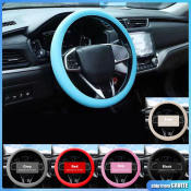 Universal Silicone Steering Wheel Cover - Soft, Multi-color Decor