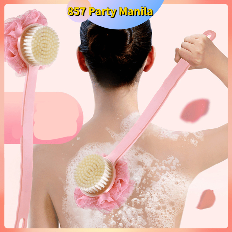 Lazada Philippines - Brush the whole body, shower, bath flower, artifact, rub back, brush, bath, bubble, wipe back, bath ball, long handle, bath flower two-in-one