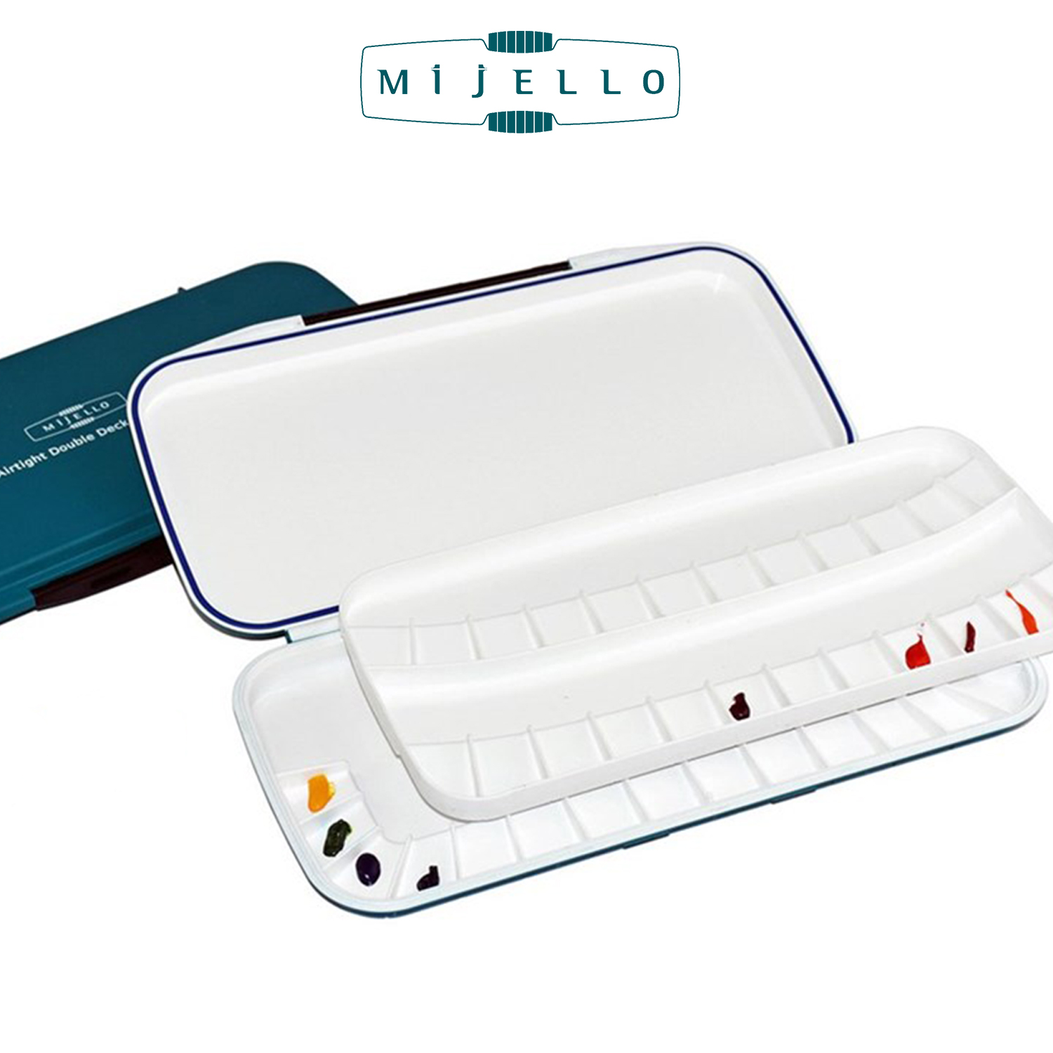 Mijello Watercolor Palette MWP-1640 Airtight Double Decker 40 Wells 335x175x30mm (13.18 x 6.88 x 1.18 inch) Presyo 1,399 Piso*Libreng Shipping