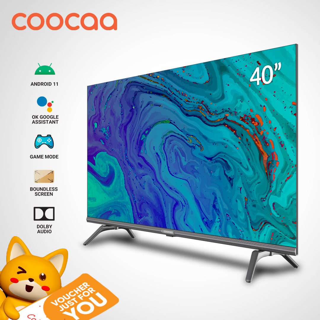 40 Inch [40S7G] COOCAA Smart Android 11, DLED, Netflix, Smart HDR10