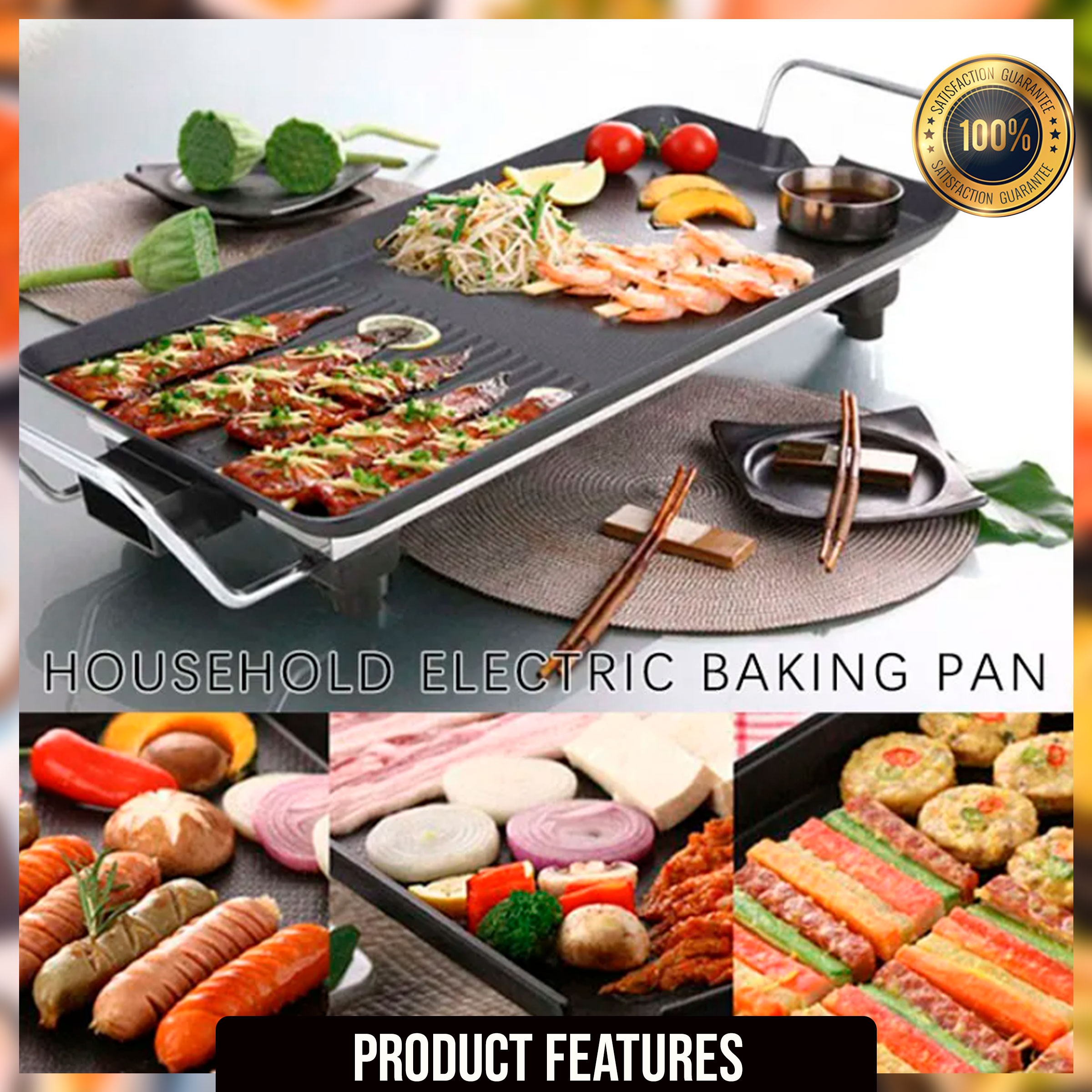 Rectangular Electric Grill – Home Accessories